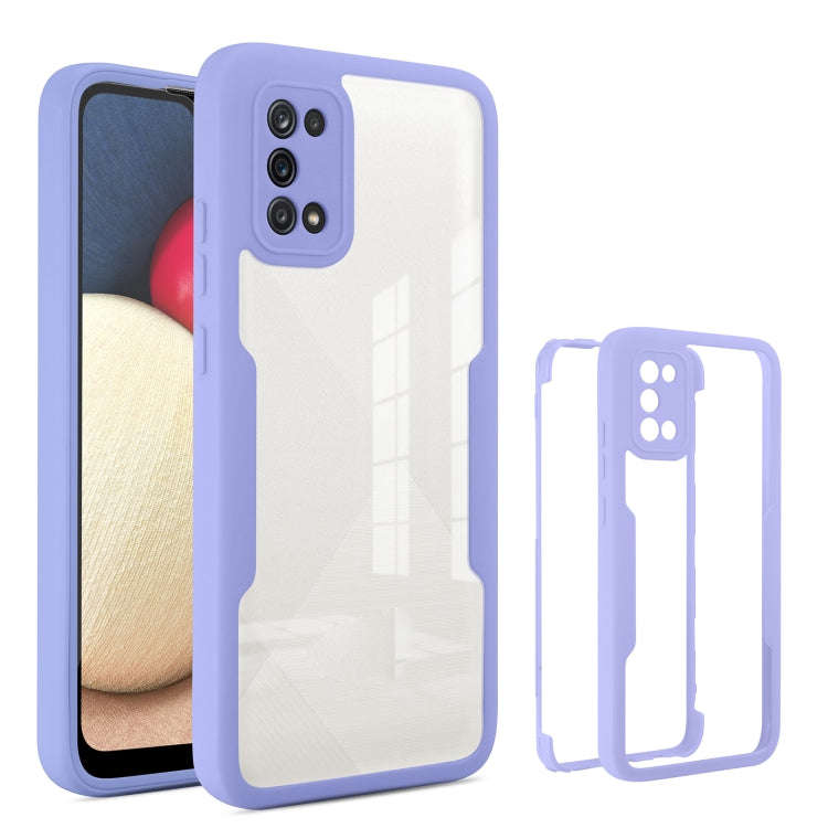 For Samsung Galaxy A02s Acrylic + TPU 360 Degrees Full Coverage Phone Case