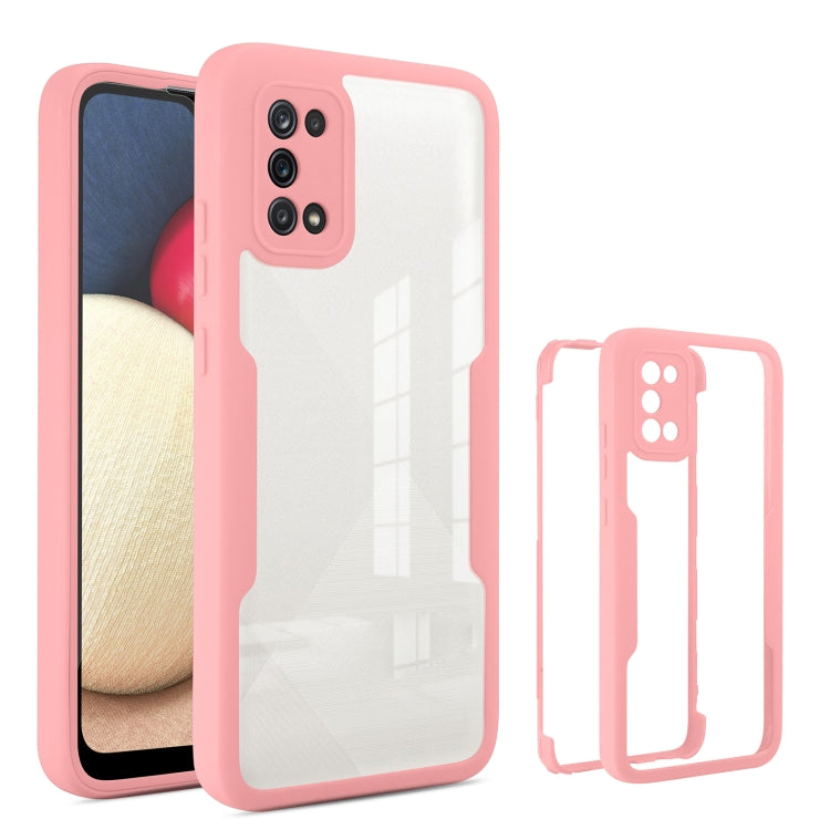 For Samsung Galaxy A02s Acrylic + TPU 360 Degrees Full Coverage Phone Case