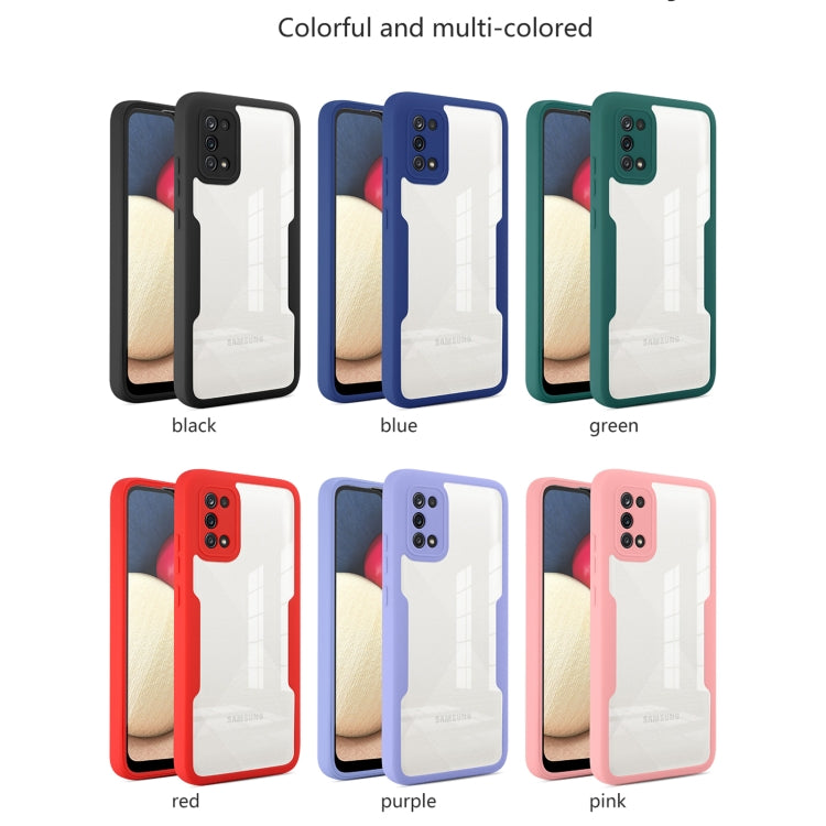 For Samsung Galaxy A02s Acrylic + TPU 360 Degrees Full Coverage Phone Case