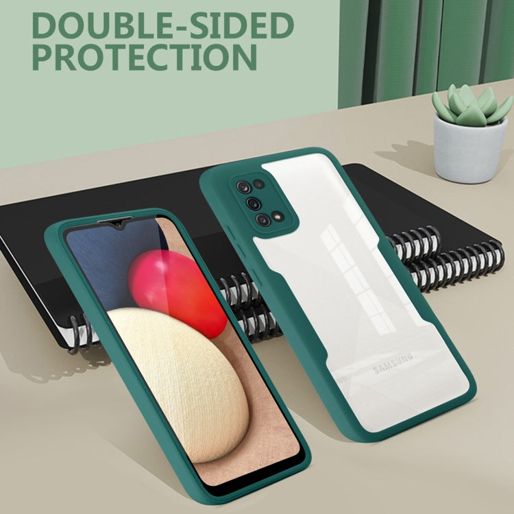 For Samsung Galaxy A02s Acrylic + TPU 360 Degrees Full Coverage Phone Case