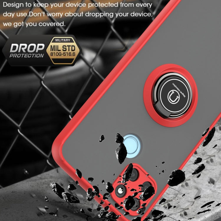 For OPPO Realme C21Y Q Shadow 1 Series TPU + PC Ring Holder Phone Case