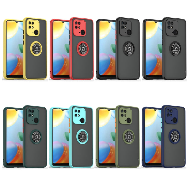 For Xiaomi Redmi 10C Q Shadow 1 Series TPU + PC Ring Holder Phone Case