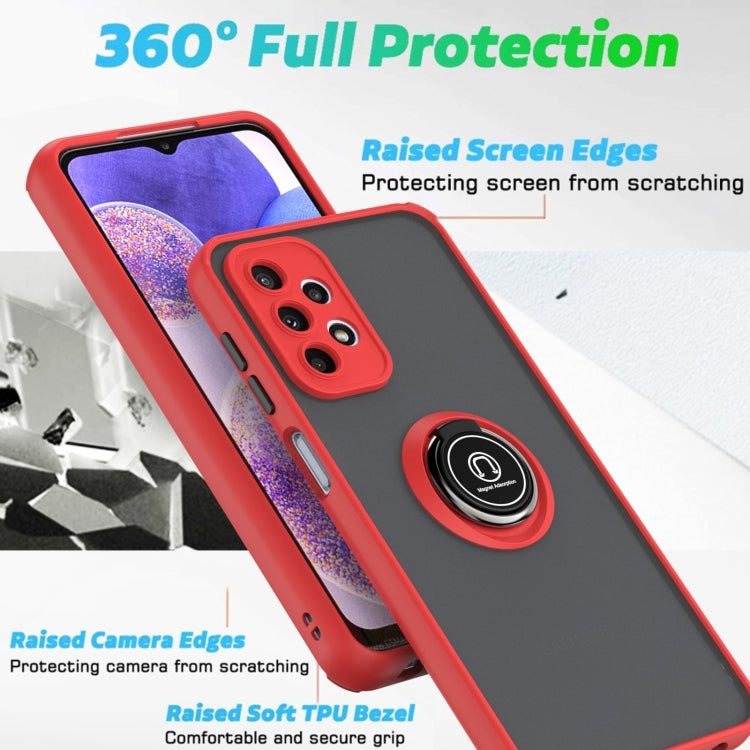 For Samsung Galaxy A23 Q Shadow 1 Series TPU + PC Ring Holder Phone Case