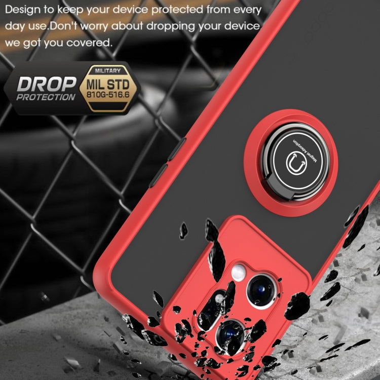 For OPPO Find X5 Pro Q Shadow 1 Series TPU + PC Ring Holder Phone Case