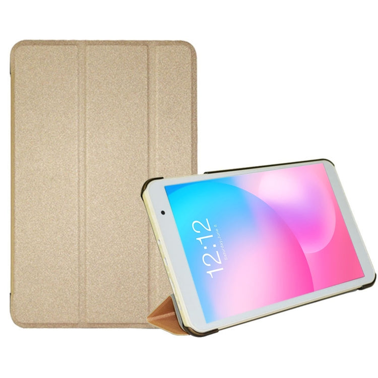 For Teclast P80 / P80X Ultra-thin 3-Fold Holder Leather Tablet Case