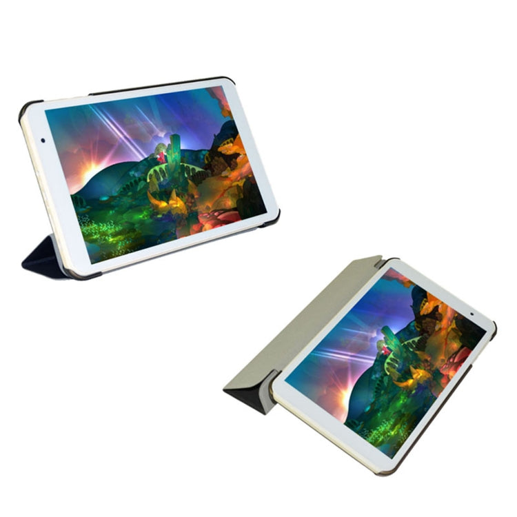 For Teclast P80 / P80X Ultra-thin 3-Fold Holder Leather Tablet Case