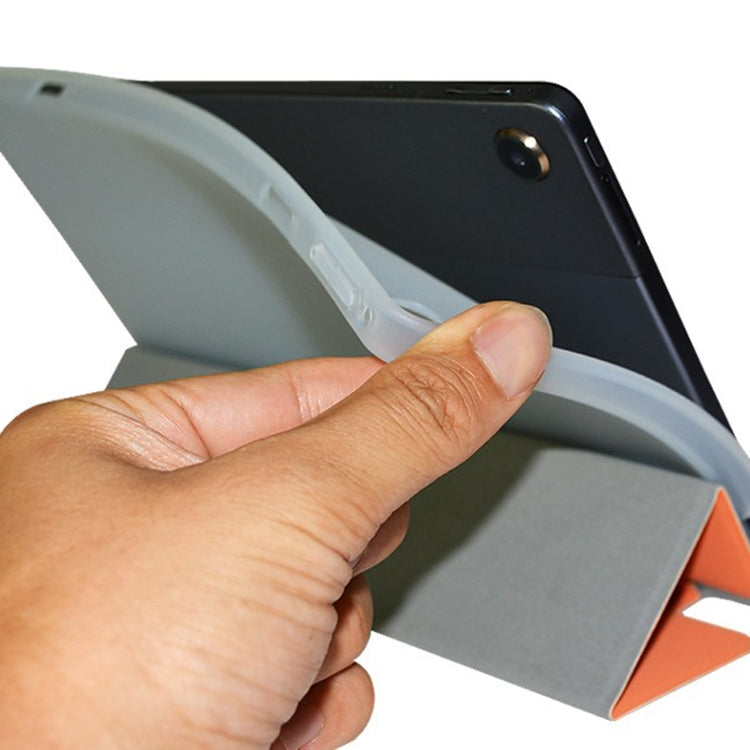 For Teclast T40 Pro 3-Fold Holder Flip Leather Tablet Case