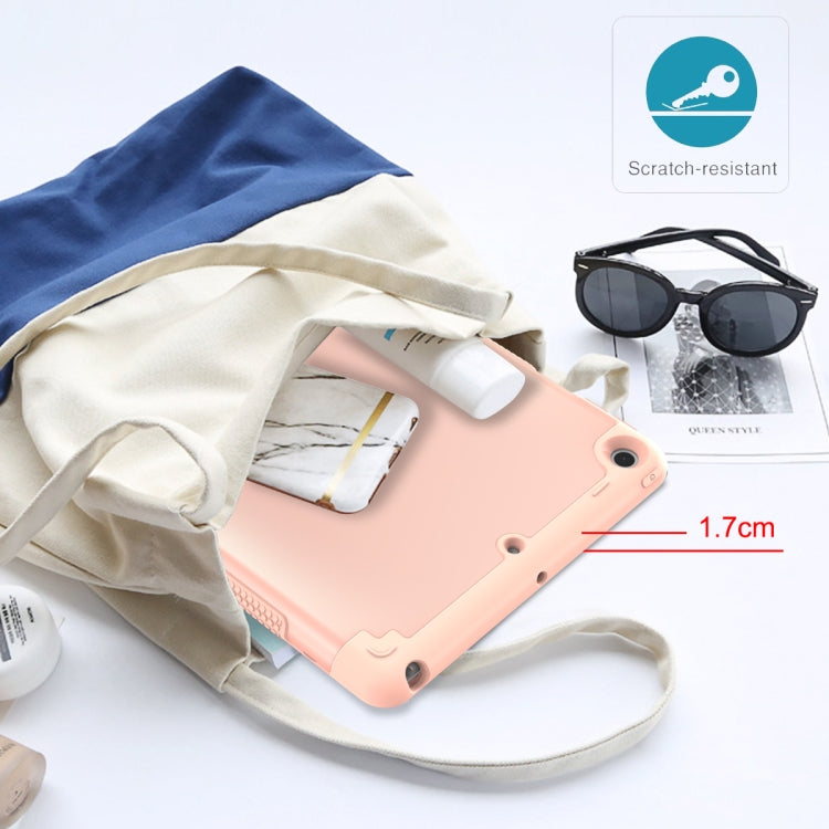 For iPad 10.2 2020 / 2019 PC+Silicone Holder Tablet Case