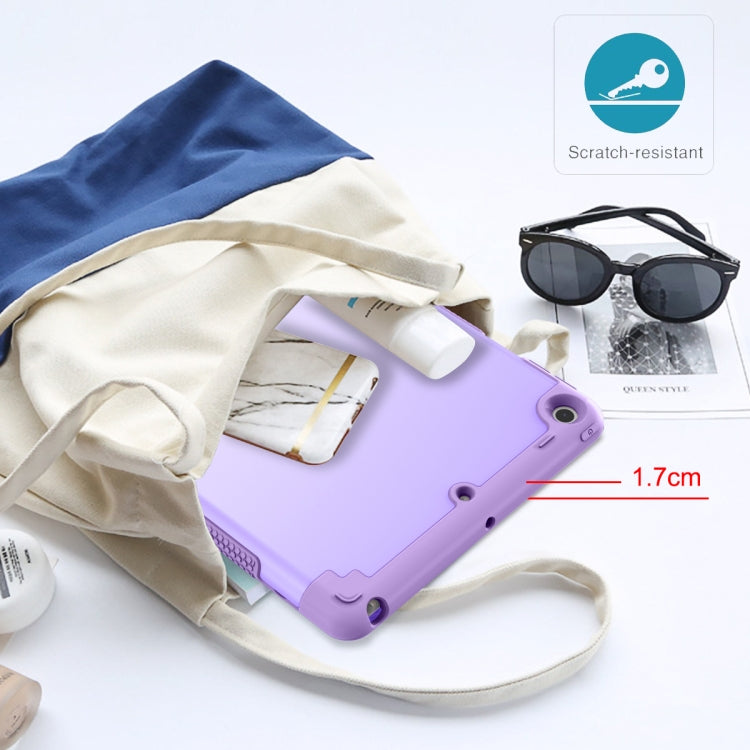 For iPad 10.2 2020 / 2019 PC+Silicone Holder Tablet Case