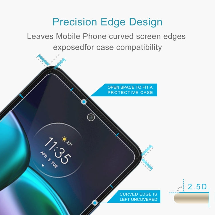 10 PCS 0.26mm 9H 2.5D Tempered Glass Film For Motorola Edge 30