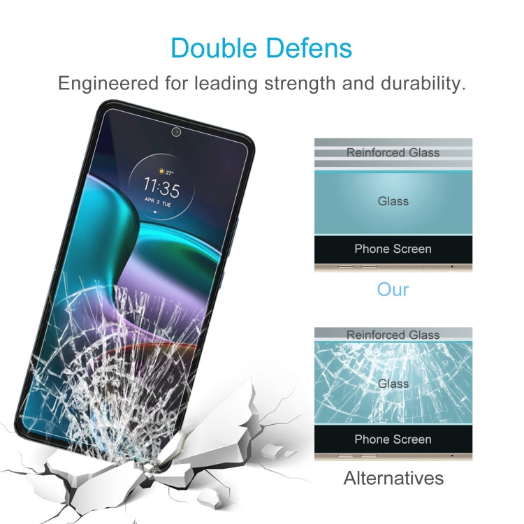 10 PCS 0.26mm 9H 2.5D Tempered Glass Film For Motorola Edge 30