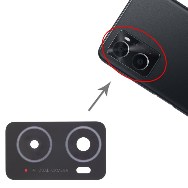 For OPPO A76 / A36 10pcs Back Camera Lens