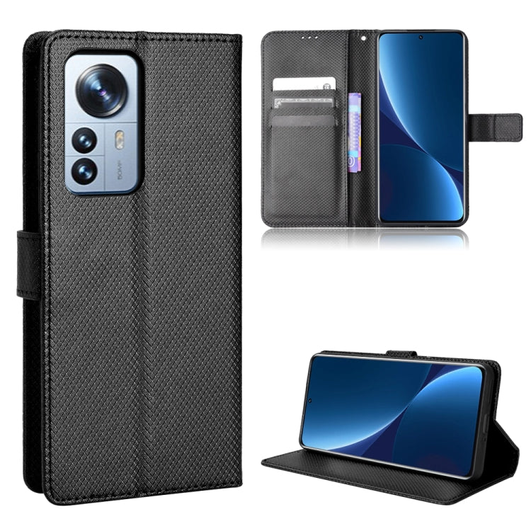 For Xiaomi 12 / 12X Diamond Texture Leather Phone Case