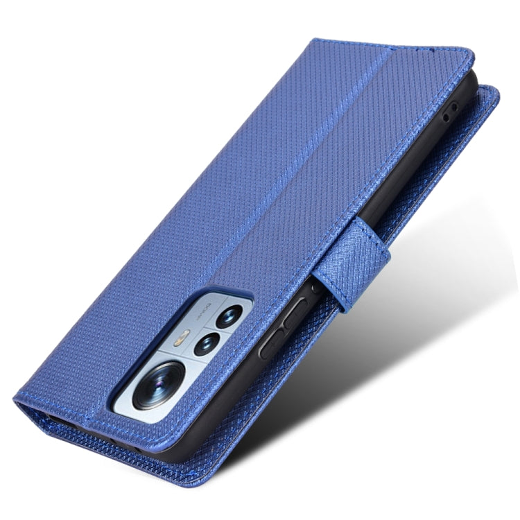 For Xiaomi 12 / 12X Diamond Texture Leather Phone Case