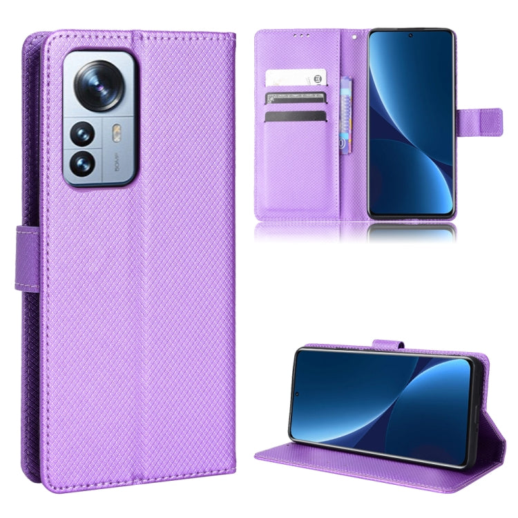 For Xiaomi 12 / 12X Diamond Texture Leather Phone Case