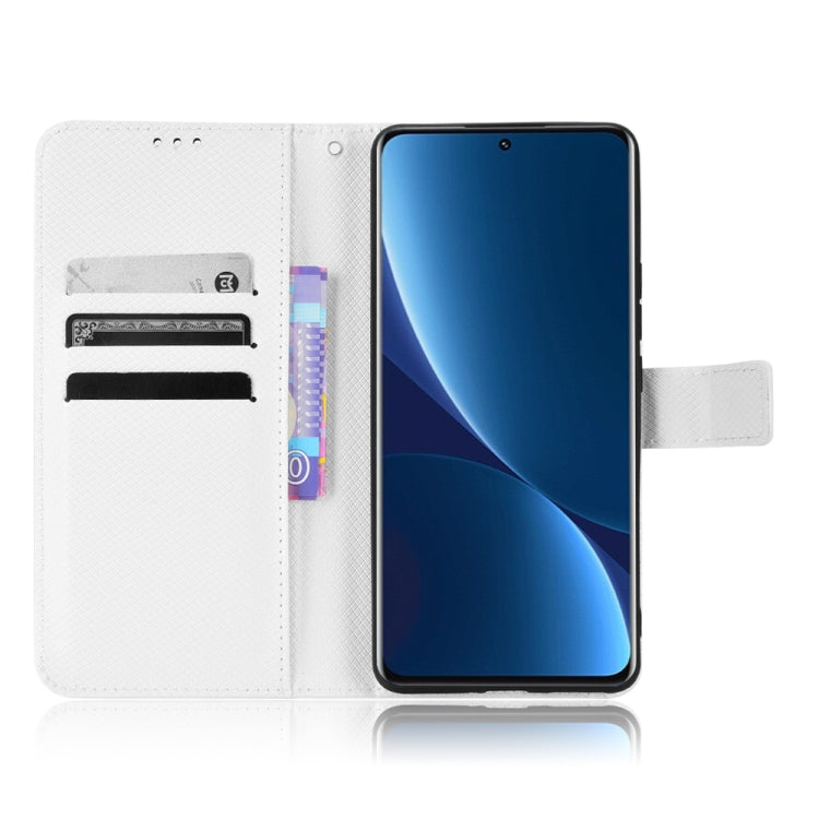 For Xiaomi 12 Pro Diamond Texture Leather Phone Case