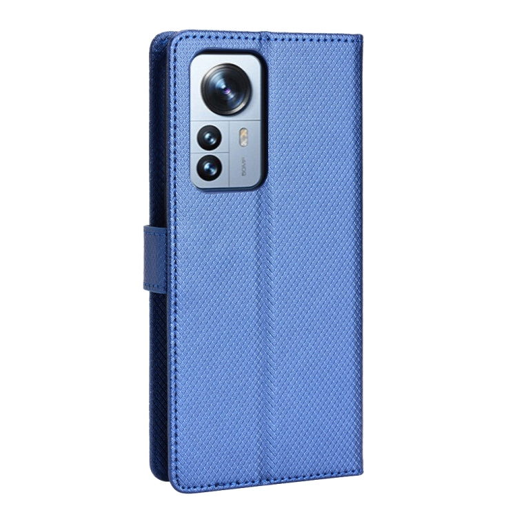 For Xiaomi 12 Pro Diamond Texture Leather Phone Case
