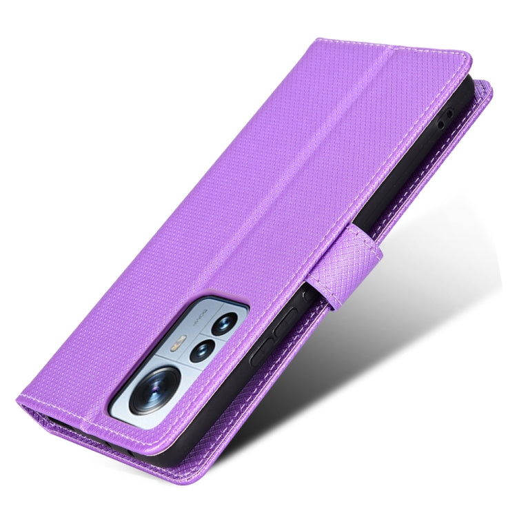 For Xiaomi 12 Pro Diamond Texture Leather Phone Case