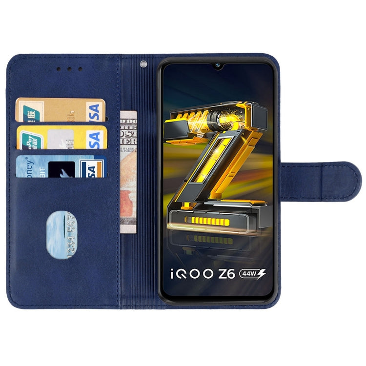 For vivo iQOO Z6 44W Leather Phone Case