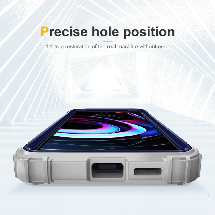 For Motorola Edge 2021 PC + Silicone Phone Case