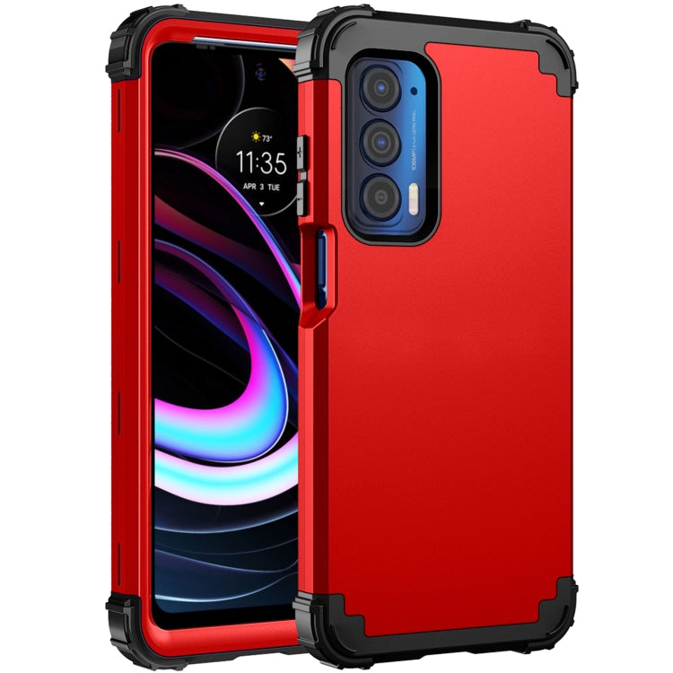 For Motorola Edge 2021 PC + Silicone Phone Case