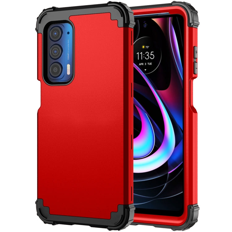 For Motorola Edge 2021 PC + Silicone Phone Case