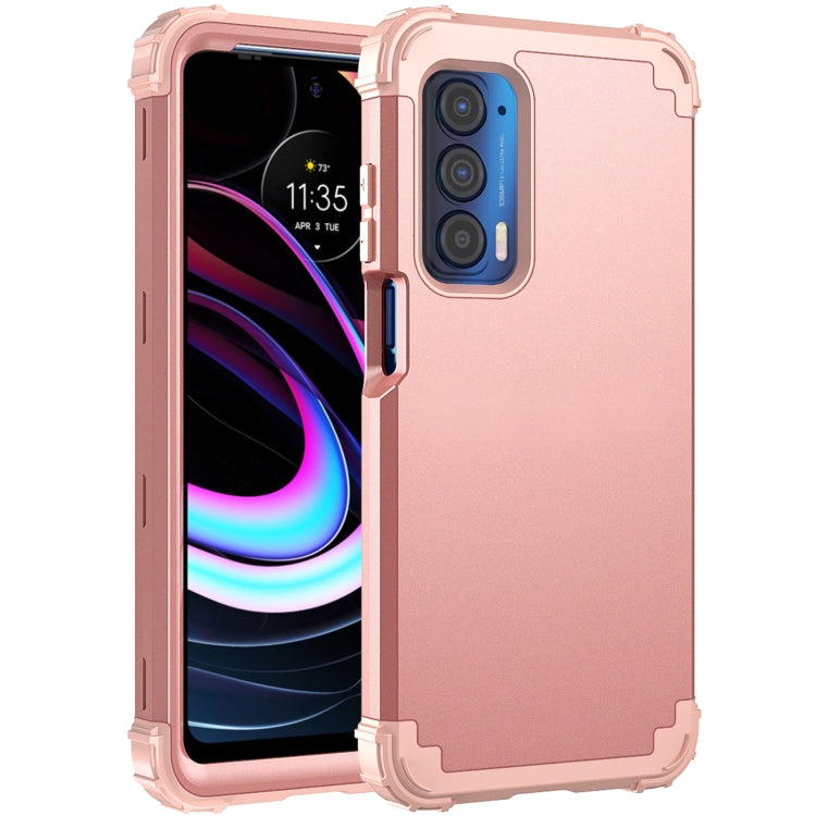 For Motorola Edge 2021 PC + Silicone Phone Case