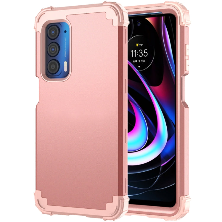 For Motorola Edge 2021 PC + Silicone Phone Case