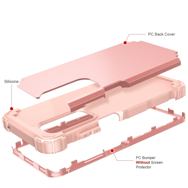 For Motorola Edge 2021 PC + Silicone Phone Case