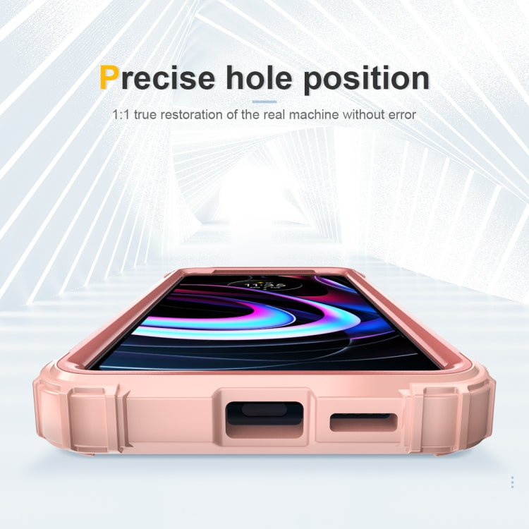 For Motorola Edge 2021 PC + Silicone Phone Case