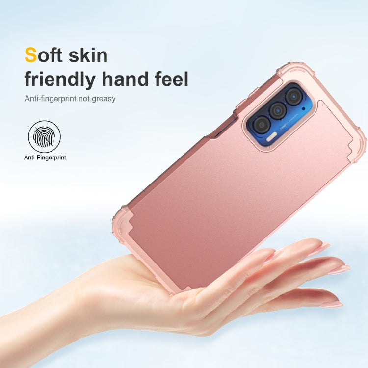For Motorola Edge 2021 PC + Silicone Phone Case