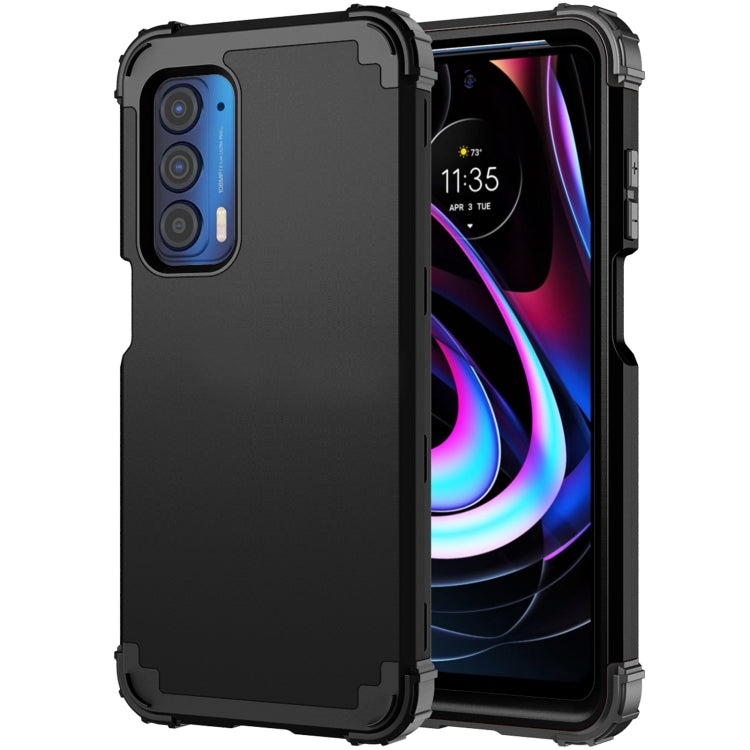For Motorola Edge 2021 PC + Silicone Phone Case