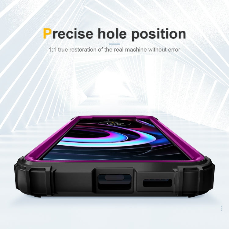 For Motorola Edge 2021 PC + Silicone Phone Case