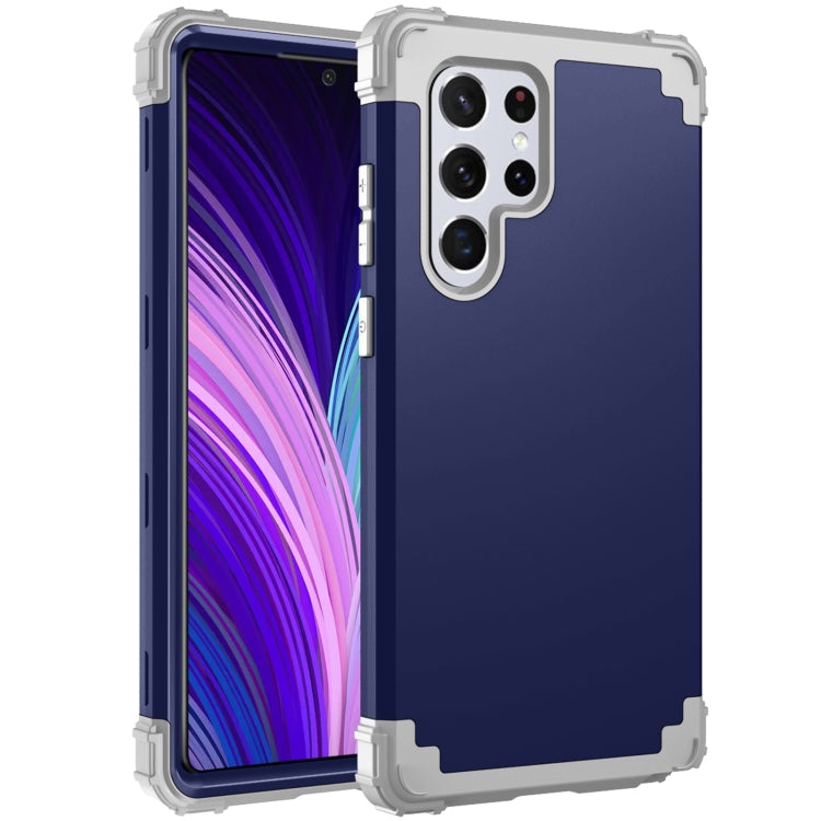 For Samsung Galaxy S22 Ultra 5G PC + Silicone Phone Case
