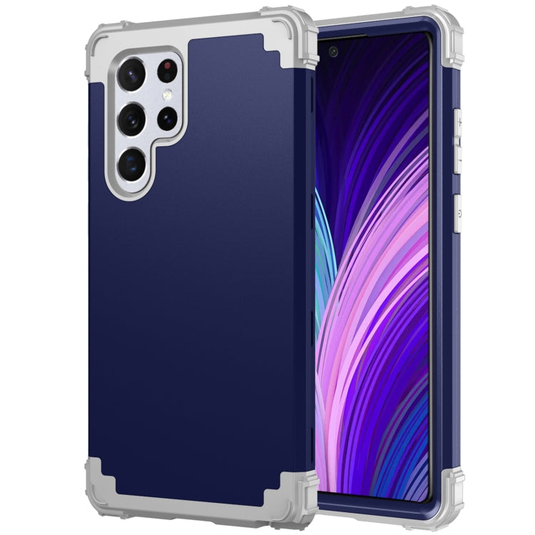 For Samsung Galaxy S22 Ultra 5G PC + Silicone Phone Case