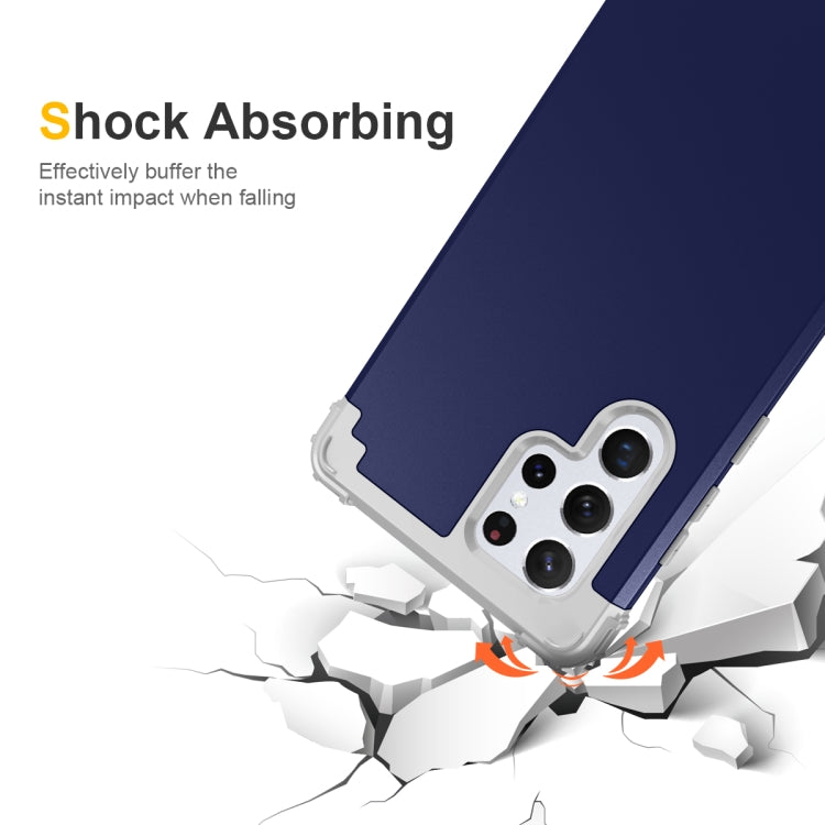For Samsung Galaxy S22 Ultra 5G PC + Silicone Phone Case