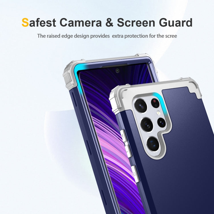 For Samsung Galaxy S22 Ultra 5G PC + Silicone Phone Case