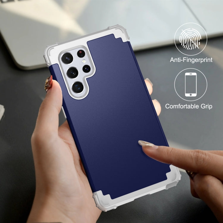 For Samsung Galaxy S22 Ultra 5G PC + Silicone Phone Case
