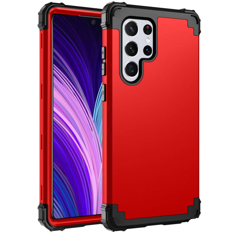 For Samsung Galaxy S22 Ultra 5G PC + Silicone Phone Case
