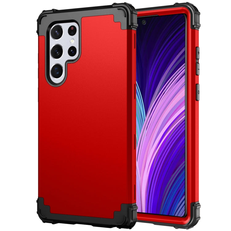 For Samsung Galaxy S22 Ultra 5G PC + Silicone Phone Case