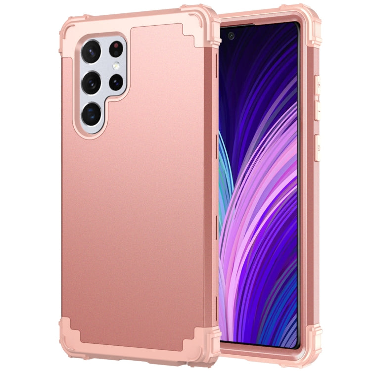 For Samsung Galaxy S22 Ultra 5G PC + Silicone Phone Case