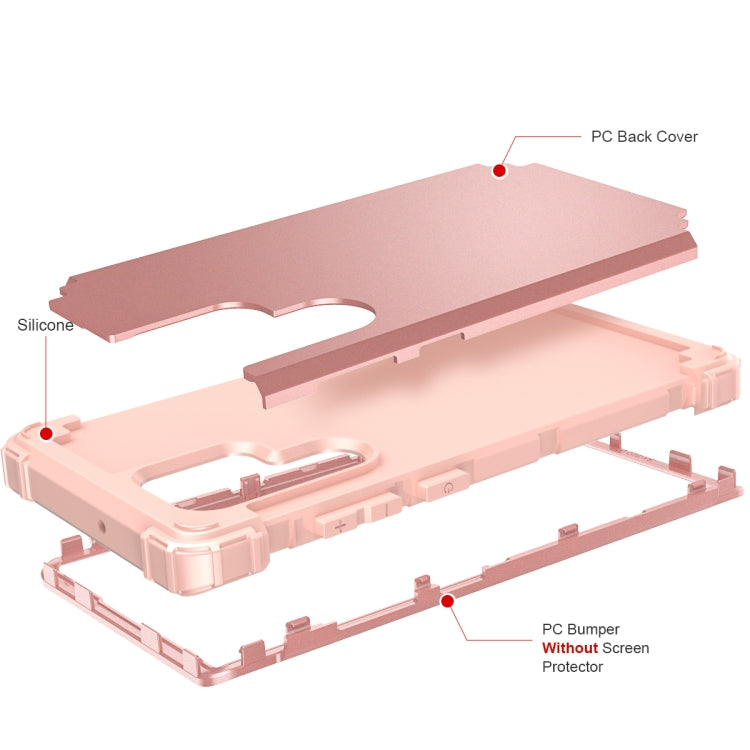 For Samsung Galaxy S22 Ultra 5G PC + Silicone Phone Case