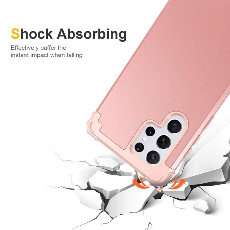 For Samsung Galaxy S22 Ultra 5G PC + Silicone Phone Case