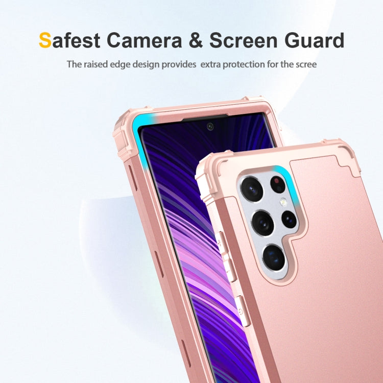 For Samsung Galaxy S22 Ultra 5G PC + Silicone Phone Case