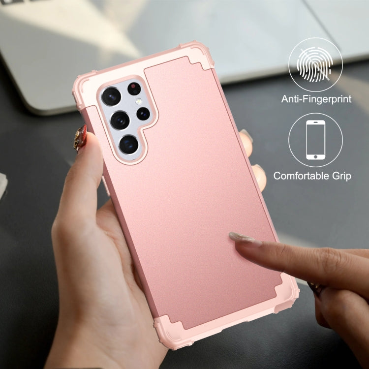 For Samsung Galaxy S22 Ultra 5G PC + Silicone Phone Case