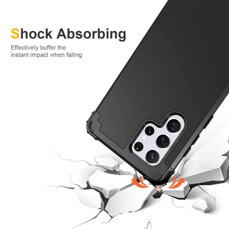 For Samsung Galaxy S22 Ultra 5G PC + Silicone Phone Case
