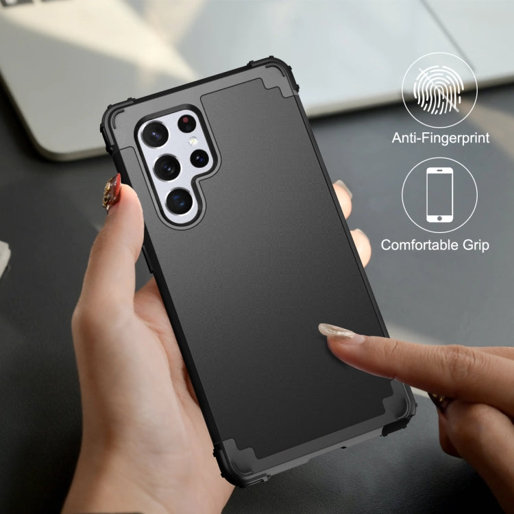 For Samsung Galaxy S22 Ultra 5G PC + Silicone Phone Case