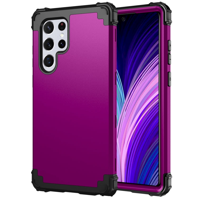 For Samsung Galaxy S22 Ultra 5G PC + Silicone Phone Case