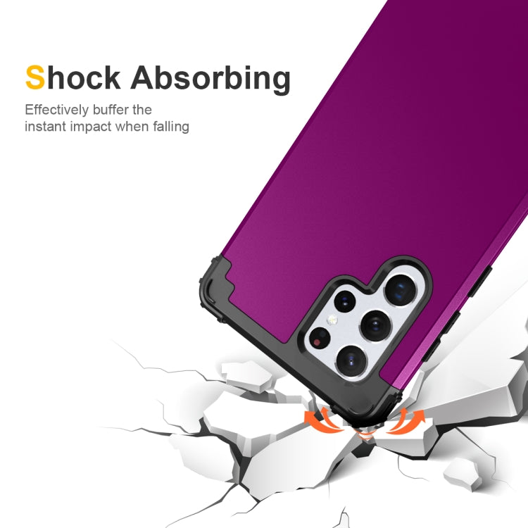 For Samsung Galaxy S22 Ultra 5G PC + Silicone Phone Case