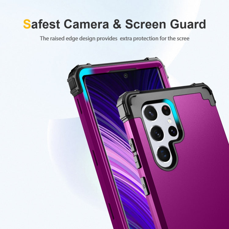 For Samsung Galaxy S22 Ultra 5G PC + Silicone Phone Case